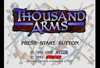 Thousand Arms Title Screen